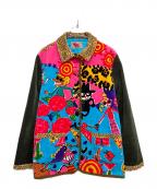 OLLEBOREBLAアルベロベロ）の古着「コーデュロイ切替ジャケット」｜ピンク×ブラウン