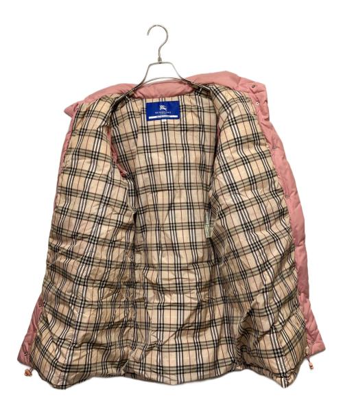 BURBERRY BLUE LABEL（バーバリーロンドンブルーレーベル）BURBERRY BLUE LABEL (バーバリーロンドンブルーレーベル) ダウンコート ライトピンク サイズ:36の古着・服飾アイテム