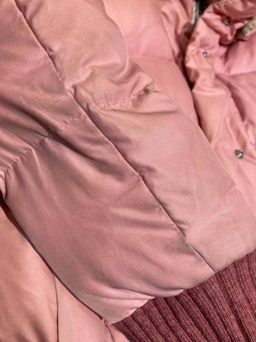 BURBERRY BLUE LABEL（バーバリーロンドンブルーレーベル）BURBERRY BLUE LABEL (バーバリーロンドンブルーレーベル) ダウンコート ライトピンク サイズ:36の古着・服飾アイテム