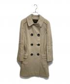 LOUIS VUITTONルイ ヴィトン）の古着「パイピングミドルコート」｜ベージュ