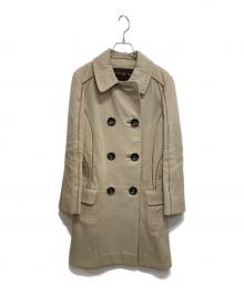 LOUIS VUITTON（ルイ ヴィトン）の古着「パイピングミドルコート」｜ベージュ
