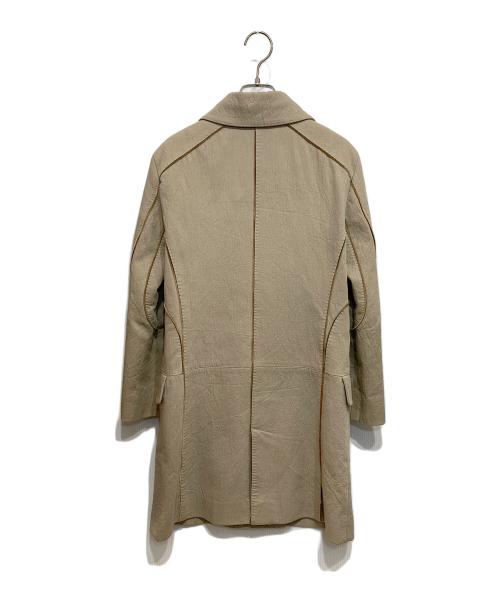 LOUIS VUITTON（ルイ ヴィトン）LOUIS VUITTON (ルイ ヴィトン) パイピングミドルコート ベージュ サイズ:34の古着・服飾アイテム