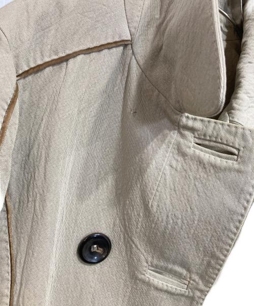 LOUIS VUITTON（ルイ ヴィトン）LOUIS VUITTON (ルイ ヴィトン) パイピングミドルコート ベージュ サイズ:34の古着・服飾アイテム