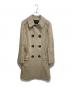 LOUIS VUITTON（ルイ ヴィトン）の古着「パイピングミドルコート」｜ベージュ
