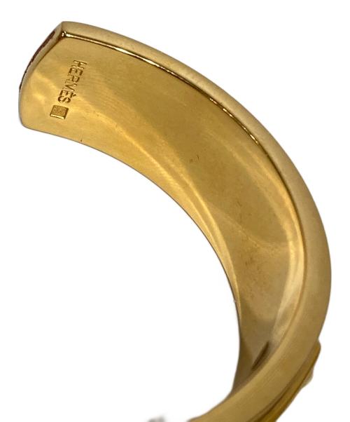 HERMES（エルメス）HERMES (エルメス) ケリーバングル ゴールド×ベージュの古着・服飾アイテム