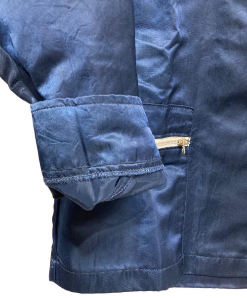 BELL HELMETS（ベルヘルメット）BELL HELMETS (ベルヘルメット) レーシングジップアップジャケット ホワイト×ネイビー サイズ:XSの古着・服飾アイテム