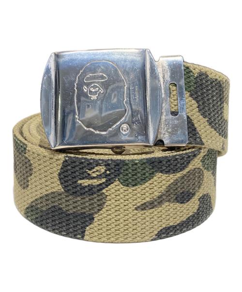 A BATHING APE（ア ベイシング エイプ）A BATHING APE (ア ベイシング エイプ) ガチャベルト オリーブの古着・服飾アイテム