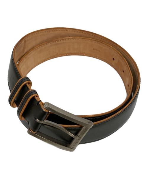 LOUIS VUITTON（ルイ ヴィトン）LOUIS VUITTON (ルイ ヴィトン) マットサンチュール-レザーベルト ベージュ×オリーブ サイズ:80-32の古着・服飾アイテム