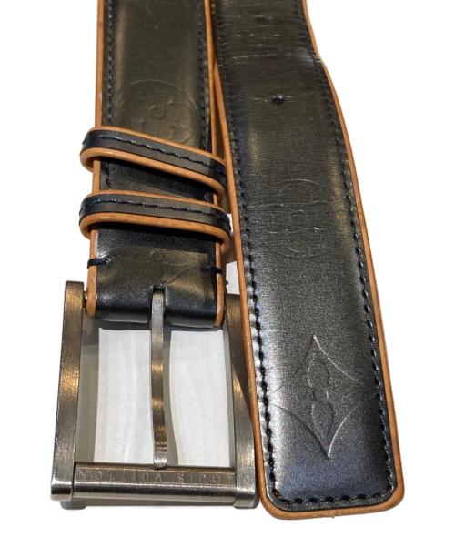 LOUIS VUITTON（ルイ ヴィトン）LOUIS VUITTON (ルイ ヴィトン) マットサンチュール-レザーベルト ベージュ×オリーブ サイズ:80-32の古着・服飾アイテム