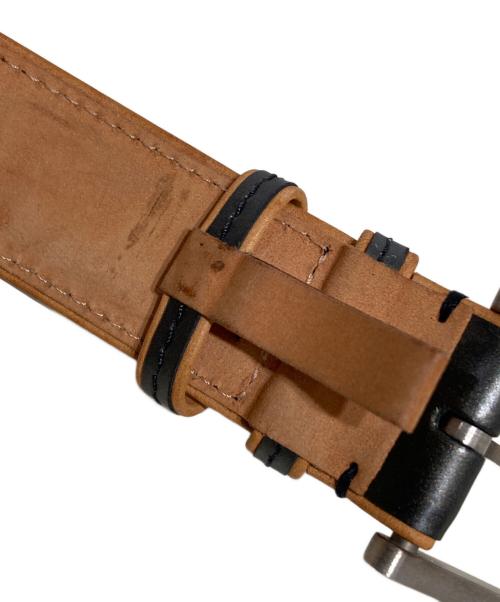 LOUIS VUITTON（ルイ ヴィトン）LOUIS VUITTON (ルイ ヴィトン) マットサンチュール-レザーベルト ベージュ×オリーブ サイズ:80-32の古着・服飾アイテム