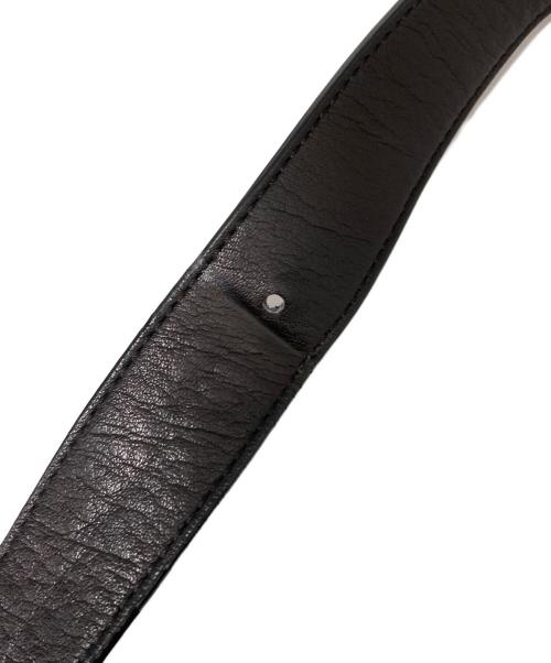 kawa-kawa（カワカワ）kawa-kawa (カワカワ) ビックファスナーショルダーバッグ ブラックの古着・服飾アイテム