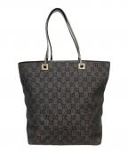 GUCCIグッチ）の古着「GGキャンバストートバッグ」｜グレー
