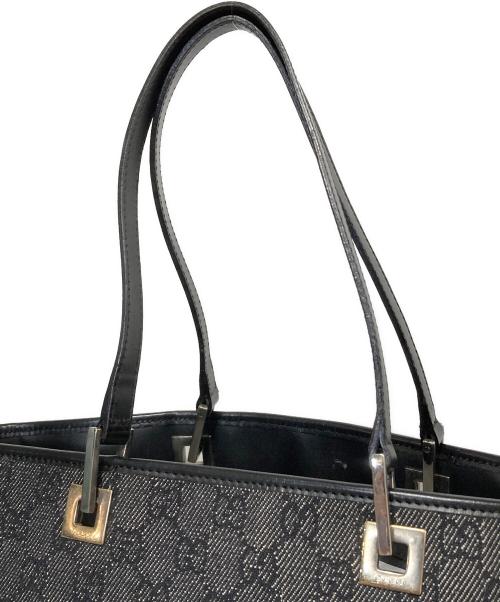 GUCCI（グッチ）GUCCI (グッチ) GGキャンバストートバッグ グレーの古着・服飾アイテム