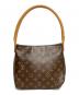 LOUIS VUITTON（ルイ ヴィトン）の古着「ルーピングMM-ショルダーバッグ」｜ブラウン