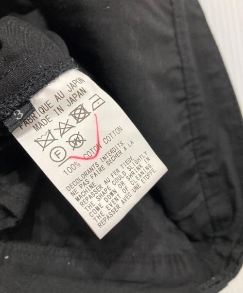 GROUND Y（グラウンドワイ）GROUND Y (グラウンドワイ) コットンジップパンツ ブラック サイズ:3の古着・服飾アイテム