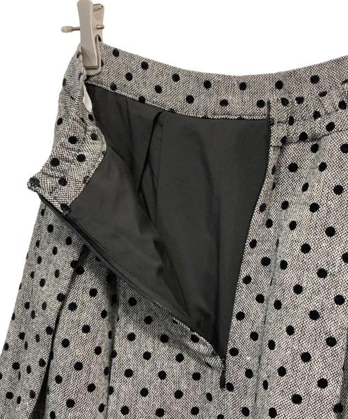 HER LIP TO（ハーリップトゥ）Her lip to (ハーリップトゥ) Tweed Flocked Dot Long Skirt グレー サイズ:Sの古着・服飾アイテム