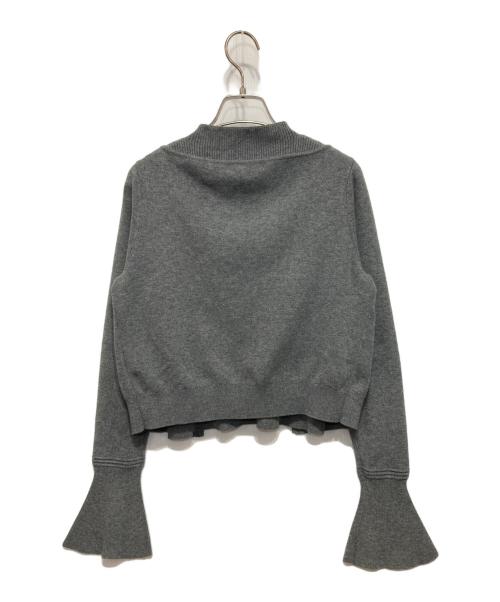 HER LIP TO（ハーリップトゥ）HER LIP TO (ハーリップトゥ) Flared Sleeve Knit Set グレー サイズ:Mの古着・服飾アイテム