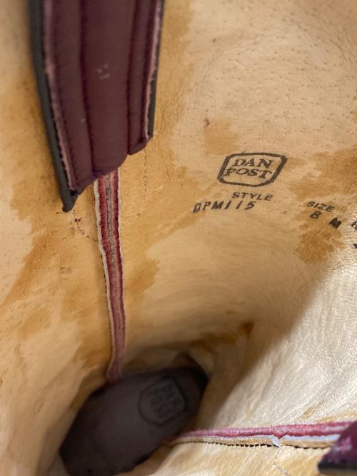 DANPOST（ダンポスト）DANPOST (ダンポスト) ウェスタンブーツ レッド サイズ:8Mの古着・服飾アイテム