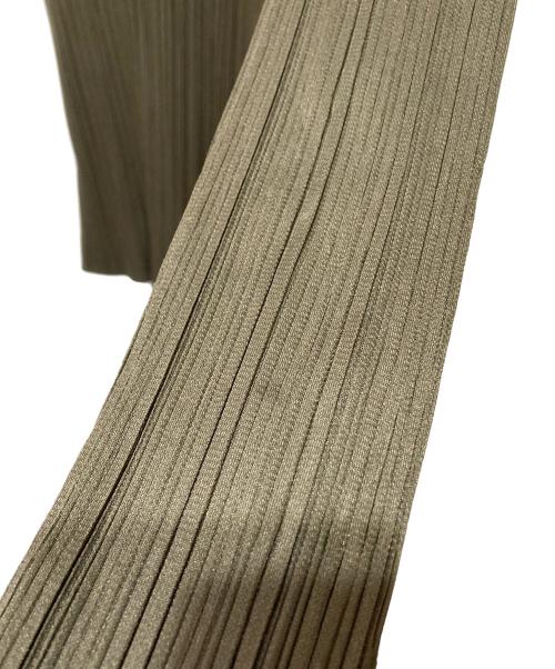 PLEATS PLEASE（プリーツプリーズ）PLEATS PLEASE (プリーツプリーズ) ボトルネックプリーツブラウス グリーン サイズ:4の古着・服飾アイテム