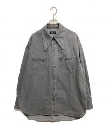 SLOBE IENA（スローブ イエナ）の古着「LE DENIMポイントカラーシャツ」｜グレー