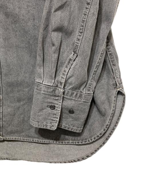 SLOBE IENA（スローブ イエナ）SLOBE IENA (スローブ イエナ) LE DENIMポイントカラーシャツ グレー サイズ:Fの古着・服飾アイテム