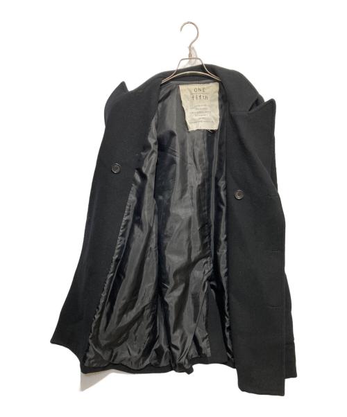 ONE FIFTH（ワンフィフス）ONE fifth (ワンフィフス) ダブルウールコート ブラック サイズ:3の古着・服飾アイテム