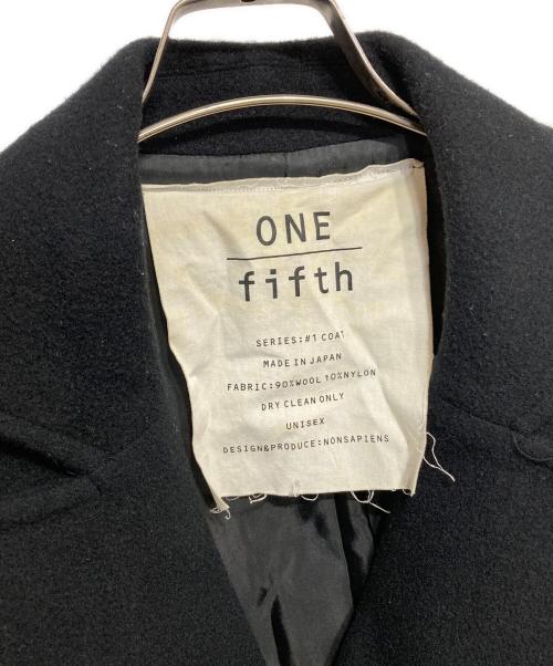 ONE FIFTH（ワンフィフス）ONE fifth (ワンフィフス) ダブルウールコート ブラック サイズ:3の古着・服飾アイテム