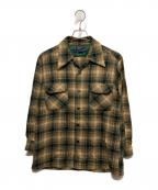 PENDLETONペンドルトン）の古着「ロングスリーブシャツ」｜ベージュ×グリーン