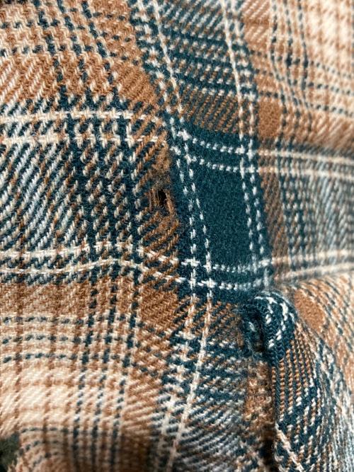 PENDLETON（ペンドルトン）PENDLETON (ペンドルトン) ロングスリーブシャツ ベージュ×グリーン サイズ:Mの古着・服飾アイテム