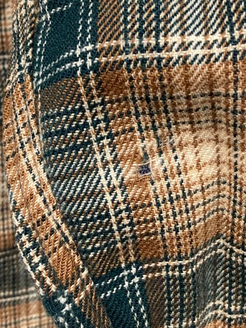 PENDLETON（ペンドルトン）PENDLETON (ペンドルトン) ロングスリーブシャツ ベージュ×グリーン サイズ:Mの古着・服飾アイテム