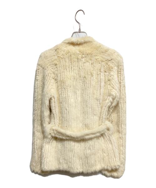 JIL SANDER（ジルサンダー）JIL SANDER (ジルサンダー) ファーカーディガン アイボリー サイズ:34の古着・服飾アイテム