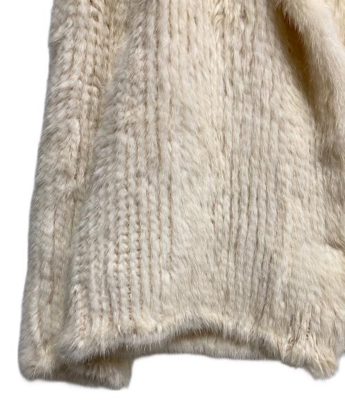 JIL SANDER（ジルサンダー）JIL SANDER (ジルサンダー) ファーカーディガン アイボリー サイズ:34の古着・服飾アイテム