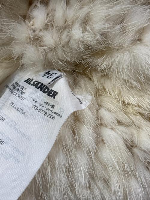 JIL SANDER（ジルサンダー）JIL SANDER (ジルサンダー) ファーカーディガン アイボリー サイズ:34の古着・服飾アイテム