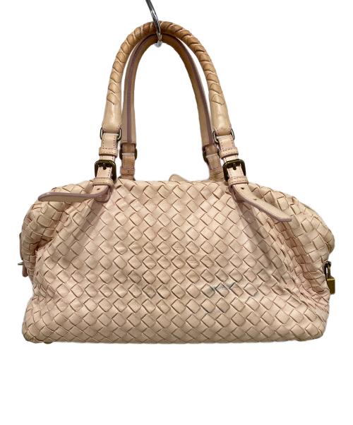 BOTTEGA VENETA（ボッテガベネタ）BOTTEGA VENETA (ボッテガベネタ) レザーミニボストンバッグ ライトピンクの古着・服飾アイテム