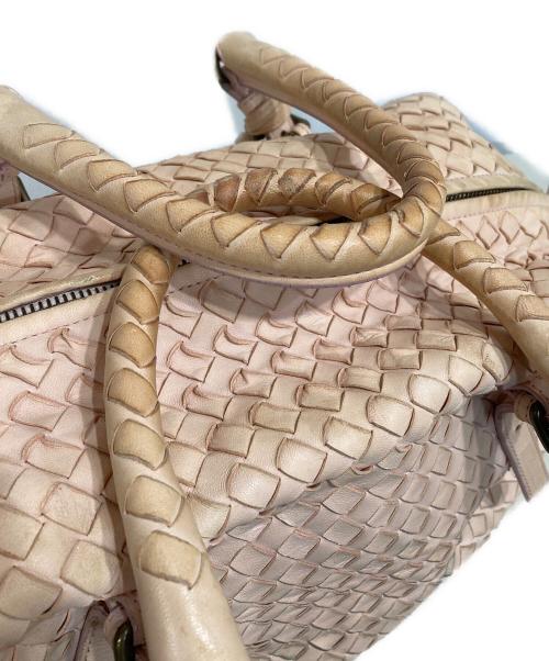 BOTTEGA VENETA（ボッテガベネタ）BOTTEGA VENETA (ボッテガベネタ) レザーミニボストンバッグ ライトピンクの古着・服飾アイテム