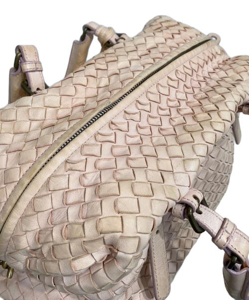 BOTTEGA VENETA（ボッテガベネタ）BOTTEGA VENETA (ボッテガベネタ) レザーミニボストンバッグ ライトピンクの古着・服飾アイテム