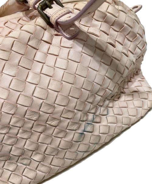BOTTEGA VENETA（ボッテガベネタ）BOTTEGA VENETA (ボッテガベネタ) レザーミニボストンバッグ ライトピンクの古着・服飾アイテム