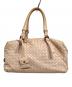 BOTTEGA VENETA（ボッテガベネタ）の古着「レザーミニボストンバッグ」｜ライトピンク