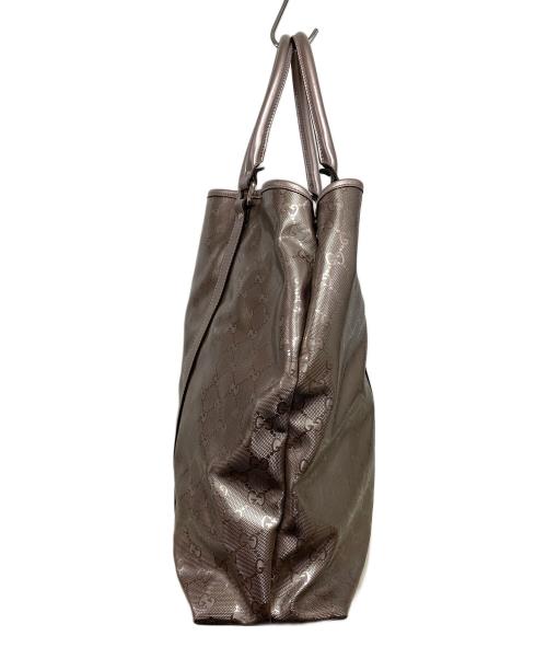 GUCCI（グッチ）GUCCI (グッチ) メタリックトートバッグ ピンクの古着・服飾アイテム