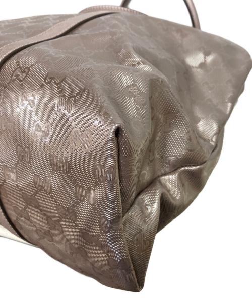 GUCCI（グッチ）GUCCI (グッチ) メタリックトートバッグ ピンクの古着・服飾アイテム