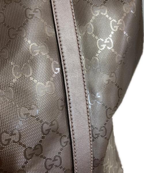 GUCCI（グッチ）GUCCI (グッチ) メタリックトートバッグ ピンクの古着・服飾アイテム