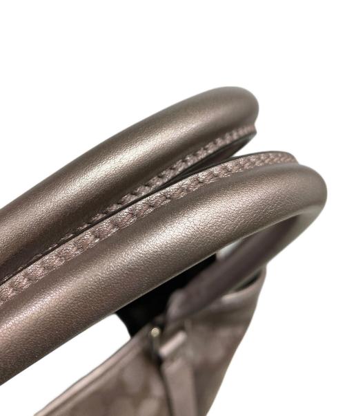 GUCCI（グッチ）GUCCI (グッチ) メタリックトートバッグ ピンクの古着・服飾アイテム