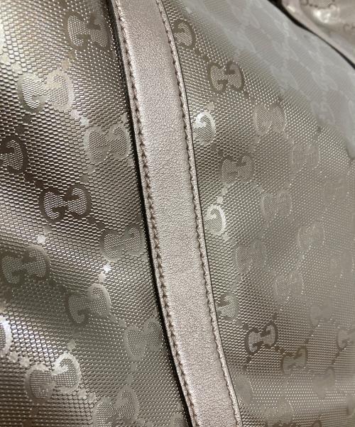GUCCI（グッチ）GUCCI (グッチ) メタリックトートバッグ ピンクの古着・服飾アイテム