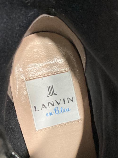 LANVIN en Bleu（ランバンオンブルー）LANVIN en Bleu (ランバンオンブルー) サイドゴアブーツ ブラック サイズ:22 1/2の古着・服飾アイテム