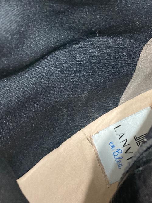 LANVIN en Bleu（ランバンオンブルー）LANVIN en Bleu (ランバンオンブルー) サイドゴアブーツ ブラック サイズ:22 1/2の古着・服飾アイテム