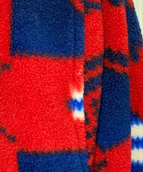 POLO RALPH LAUREN（ポロ・ラルフローレン）POLO RALPH LAUREN (ポロ・ラルフローレン) ネイティブ柄ハーフジップフリースプルオーバー レッド×ネイビー サイズ:XSの古着・服飾アイテム