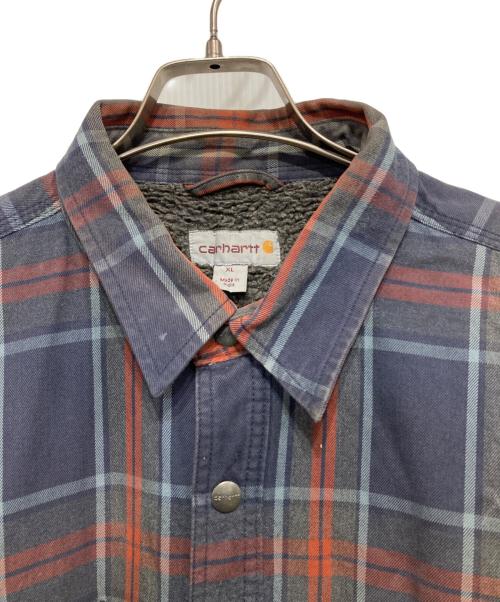 CarHartt（カーハート）CarHartt (カーハート) ボアシャツジャケット マルチカラー サイズ:XLの古着・服飾アイテム