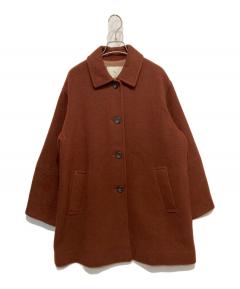 中古・古着通販】CELINE (セリーヌ) メルトンウールPコート ネイビー
