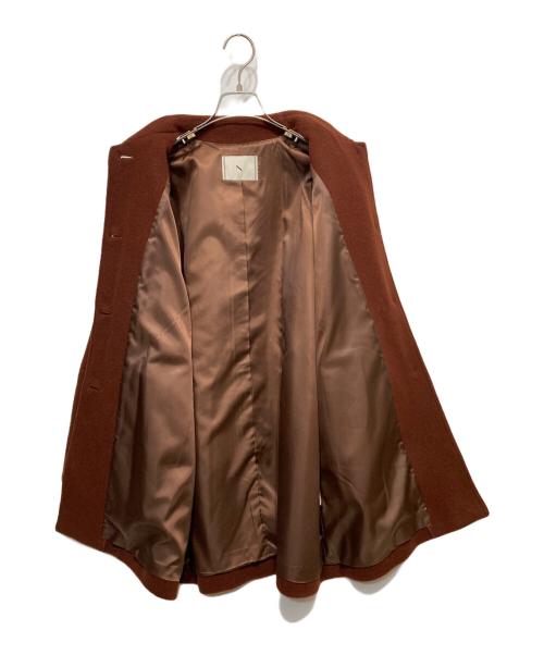 N.NATURAL BEAUTY BASIC（エヌ ナチュラルビューティーベーシック）N.NATURAL BEAUTY BASIC (エヌ ナチュラルビューティーベーシック) ステンカラーミディコート ブラウン サイズ:Sの古着・服飾アイテム