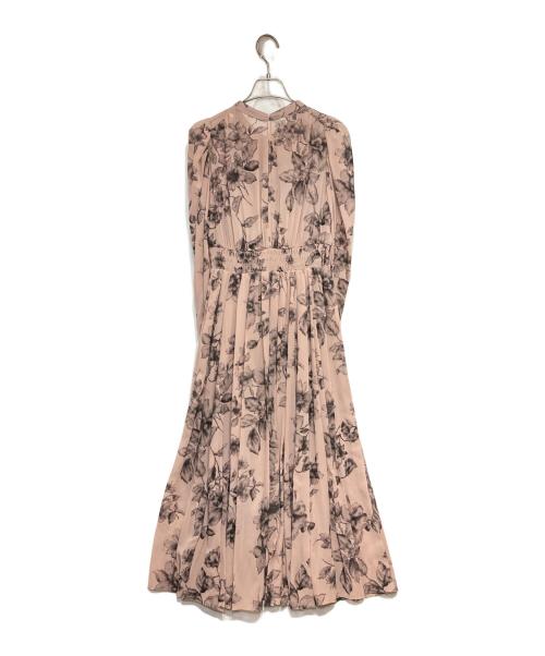 COCODEAL（ココディール）COCODEAL (ココディール) フロッキーフラワーワンピース ピンクベージュ サイズ:1の古着・服飾アイテム